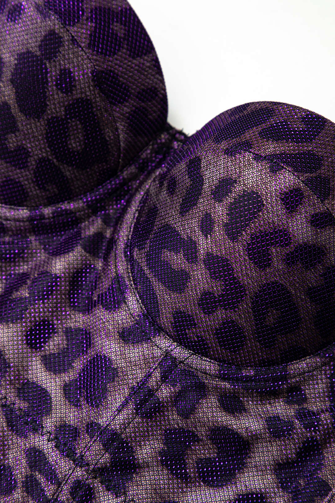Tričko Bustier s leopardím potiskem