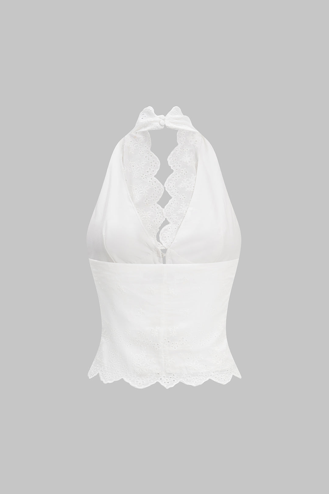 Top Halter s Odhalenými Zády a Knoflíky