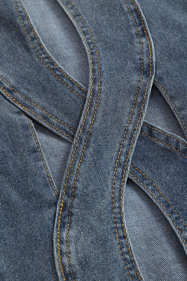 Džíny s rovnýcm střihem z denimu