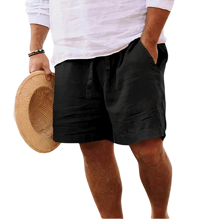 Andy | Pánské letní bavlněné lněné kraťasy