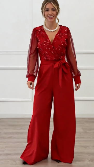Tereza | Elegantní overal s jemnými detaily a splývavým střihem