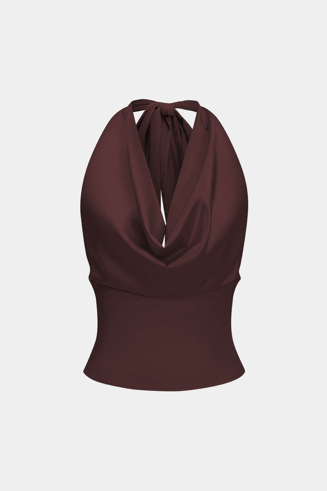 Tank top bez límce s saténovým podbradníkem