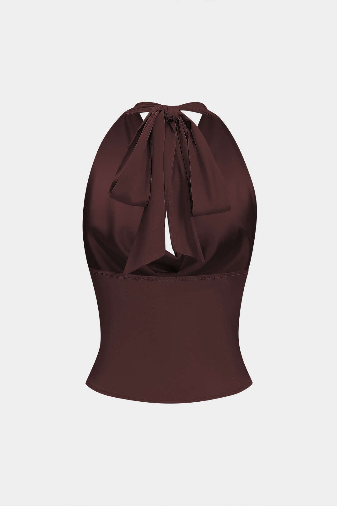 Tank top bez límce s saténovým podbradníkem