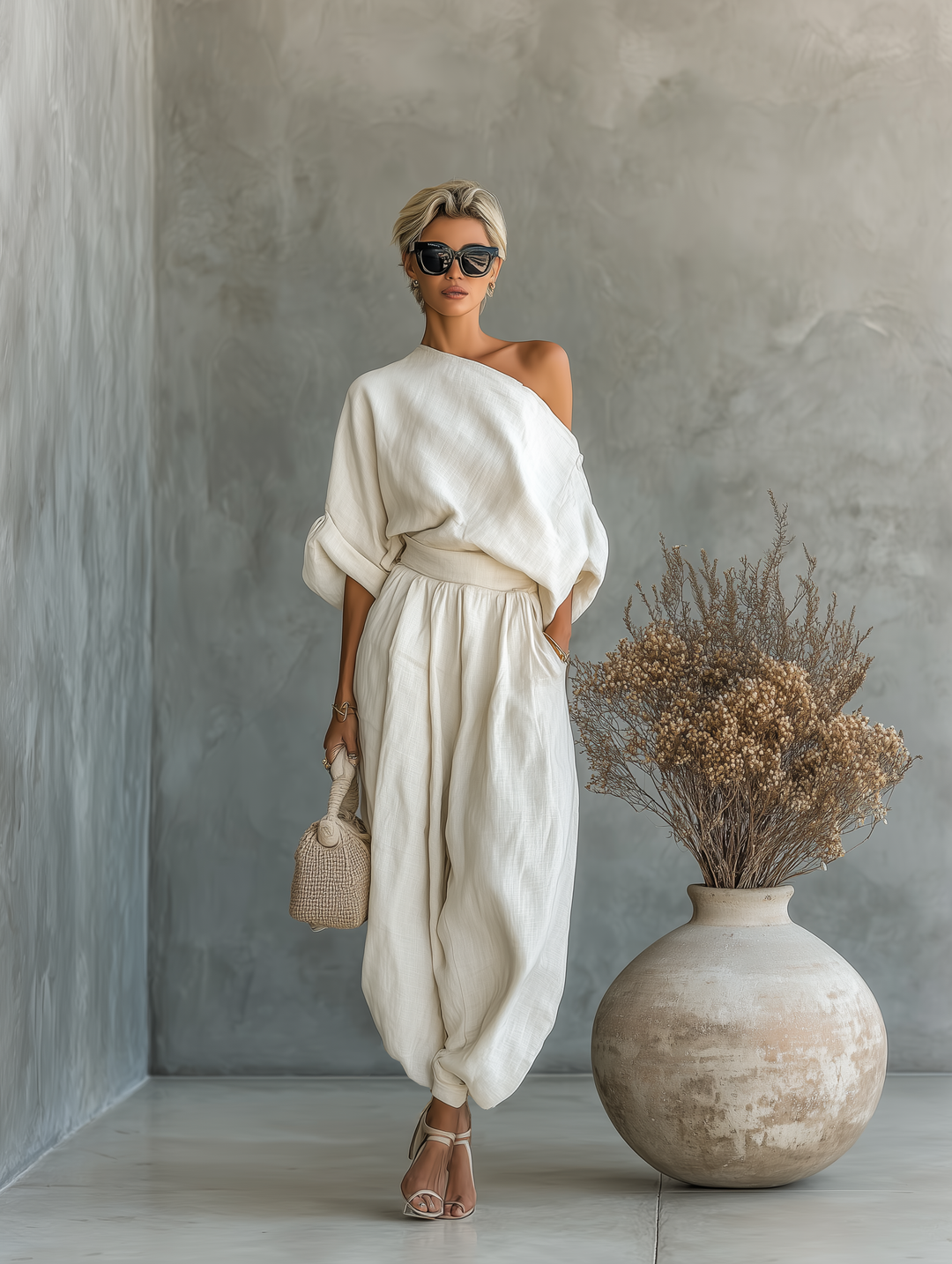 Adela | Lehký elegantní set s přirozenou siluetou