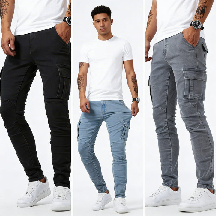 FILIP | Cargo džíny slim fit