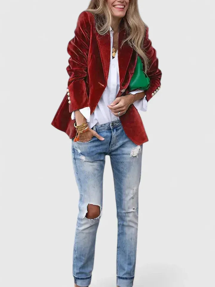 Kristýna – Elegantní dámský blazer s klasickým střihem