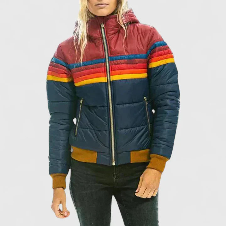 Tereza | Dámská prošívaná zimní bunda v retro stylu